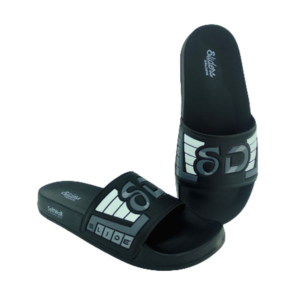 SLIDERS SLIDE BLACK MEN S FLIP FLOP SLIPPER Chakhdi